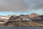 The weather station at the Inuit village of Scoresbysund sits on a small hill. East Greenland. 2005