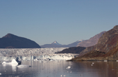 The Eielson Glacier, a tidewater glacier in Rypefjord. East Greenland. 2005