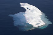 Small piece of iceberg ice, almost thawed. East Greenland. 2005