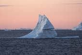 Iceberg in dawn light in Scoresbysund Fiord. East Greenland. 2005