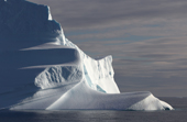 Iceberg catches low rays of light. East Greenland. 2005