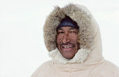 Portrait of Avataq Henson, Matthew Henson's grandson, from Thule in Northwest Greenland. 1980