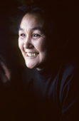 Portrait of a smiling Inuit woman, Saufak Kivioq. She comes from a hunting family. Northwest Greenland. 1980