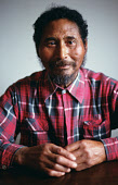 Portrait of Anaukaq Henson, the son of Matthew Henson who travelled with the US explorer Robert Peary on several expeditions. Moriussaq, Avanersuaq, Northwest Greenland. (1980)