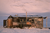 An Inuit hunter's home, made of wood. Moriussaq, Northwest Greenland. 1987