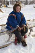 Vladic Serotetto, a young Nenets reindeer herder. Yamal, NW Siberia, Russia