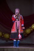 A Nenets girl competing in a beauty contest in Yar-Sale, Yamal, NW Siberia, Russia.
