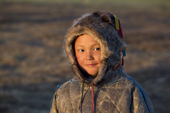 Vitally Yaptunay, a young Nenets boy from a reindeer herding family near Gyda. Tazovsky region, Yamal, Siberia, Russia